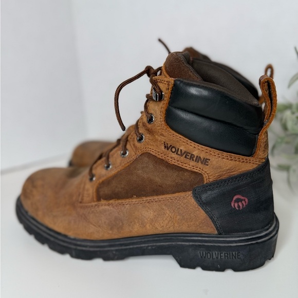 Wolverine Men\'s Bulldozer 2.0 Soft Toe Work Boots Brown/Tan Leather Size 11.5 EW main image 14